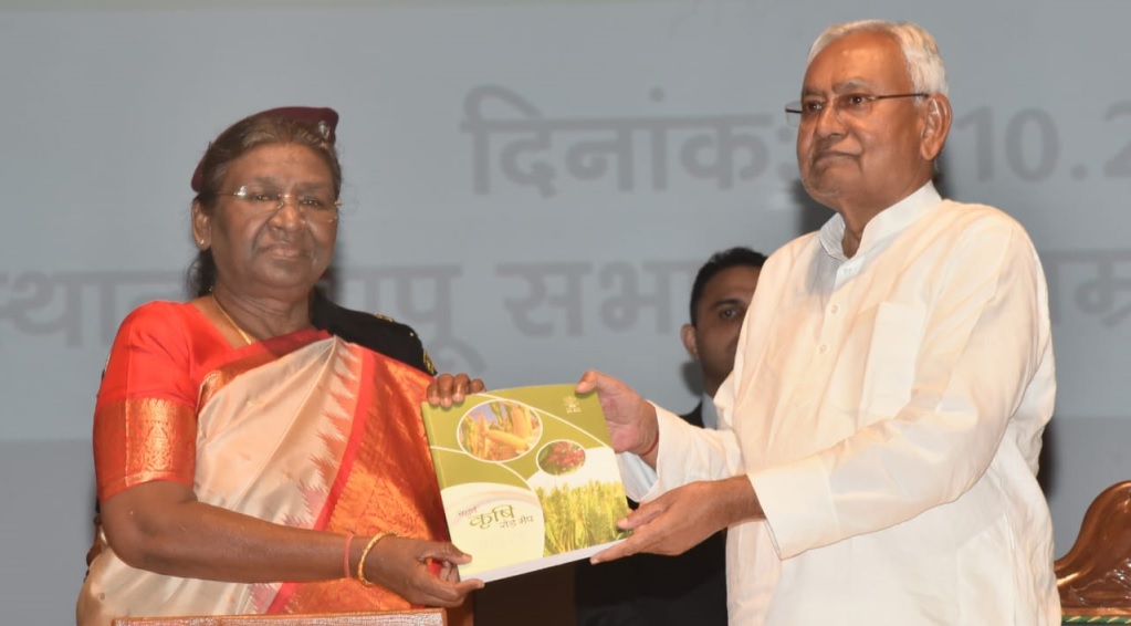 CM Nitish Kumar with President Murmu