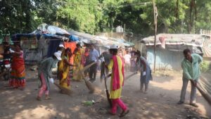 cleanliness drive in Patna slums