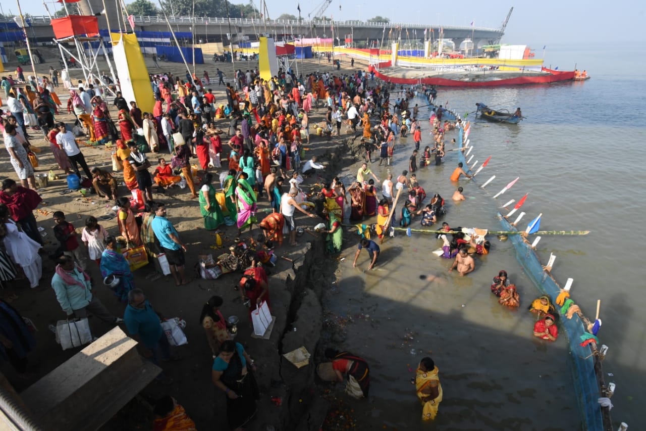 Chhath Ghat in Patna