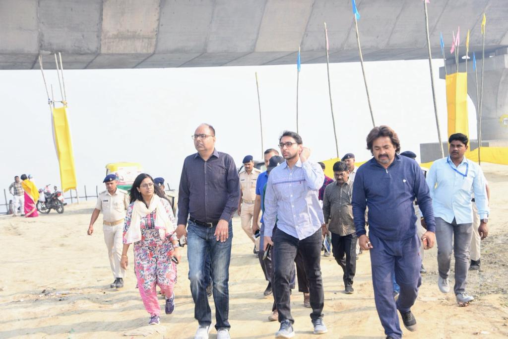 DM, SSP Inspect Chhath Ghats in Patna