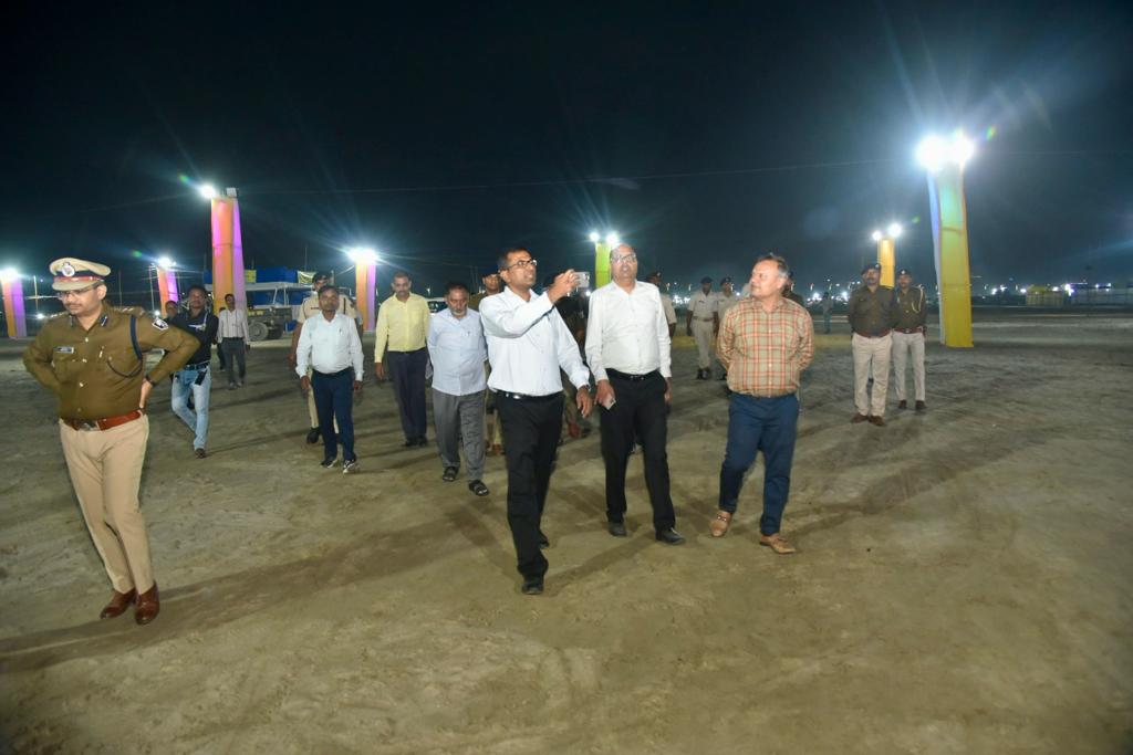 Officials inspect Chhath Ghats