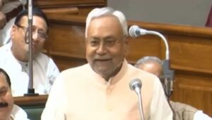 Bihar CM Nitish Kumar in Assembly
