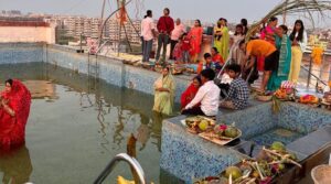 Chhath Ghat in Patna