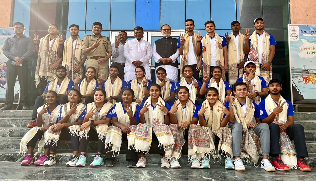 National Games 2023 Medalists Felicitated in Patna