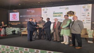 Bihar Agriculture Department Receives Award for Best State in Crop Production at the 14th Agriculture Leadership Awards 2023