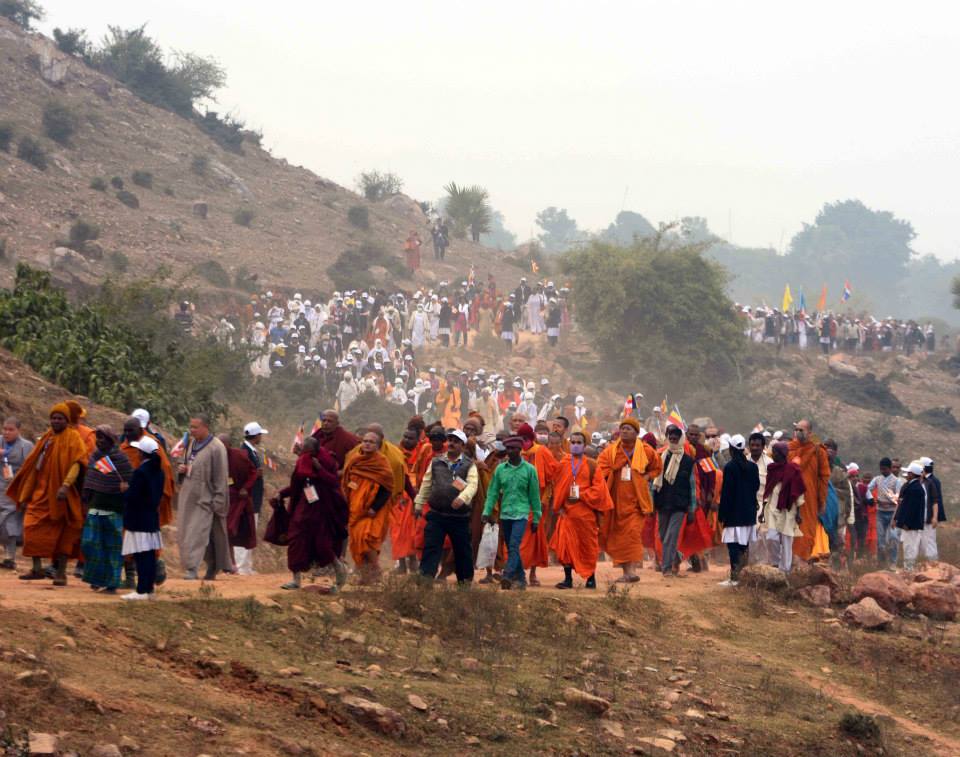 Tenth Dhamma Walk Traces Buddha's Footsteps in Jethian-Rajgir Valley