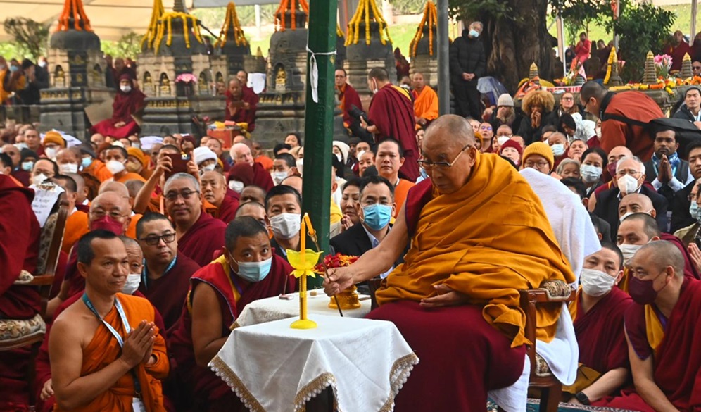 Dalai Lama in Bodh Gaya