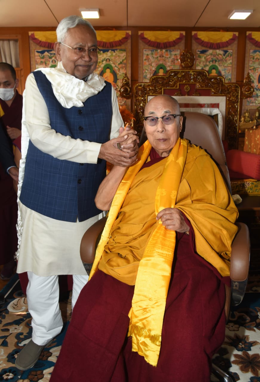 Chief Minister Nitish Kumar Meets Dalai Lama, Extends Invitation for Museum Inauguration