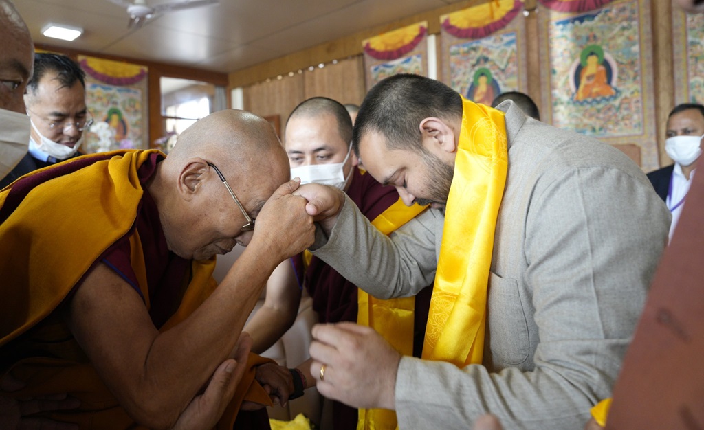 Dalai Lama Tejashwi Yadav