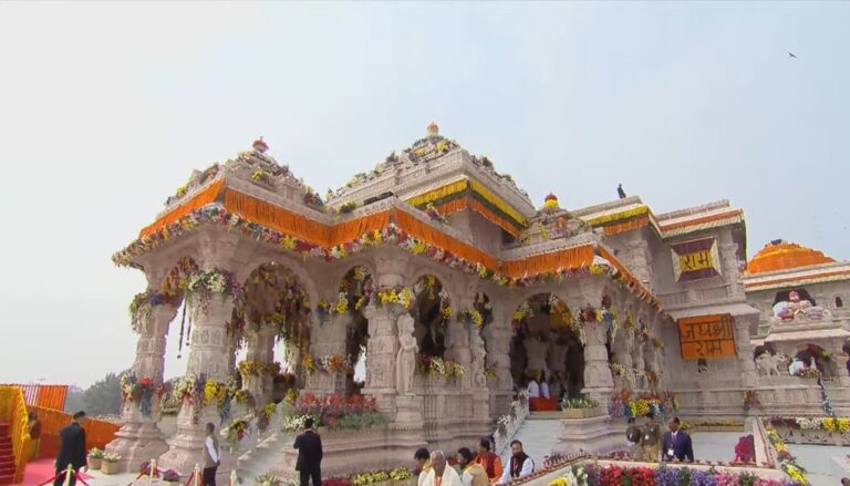 Historic Consecration Of Ayodhya Ram Temple Underway As Pm Modi Leads Ceremony Patna Press 0651