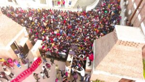 crowd at mithila haat