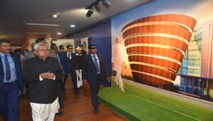 Chief Minister Nitish Kumar Inspects Progress on Bapu Tower Construction in Gardanibagh