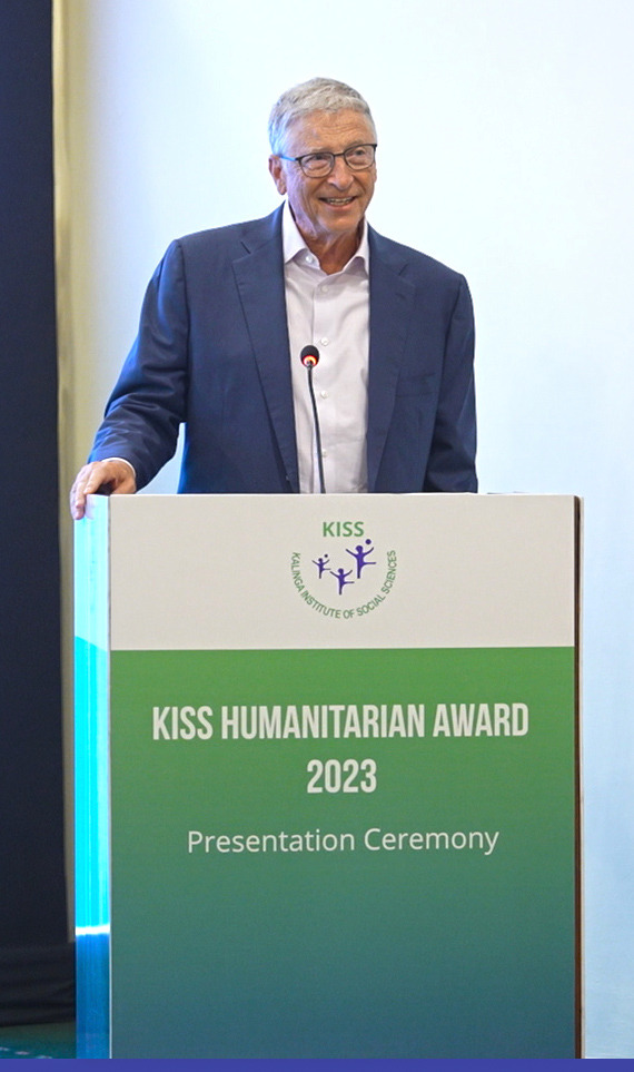 Bill Gates Receives Prestigious KISS Humanitarian Award from KIIT for Philanthropic Achievements