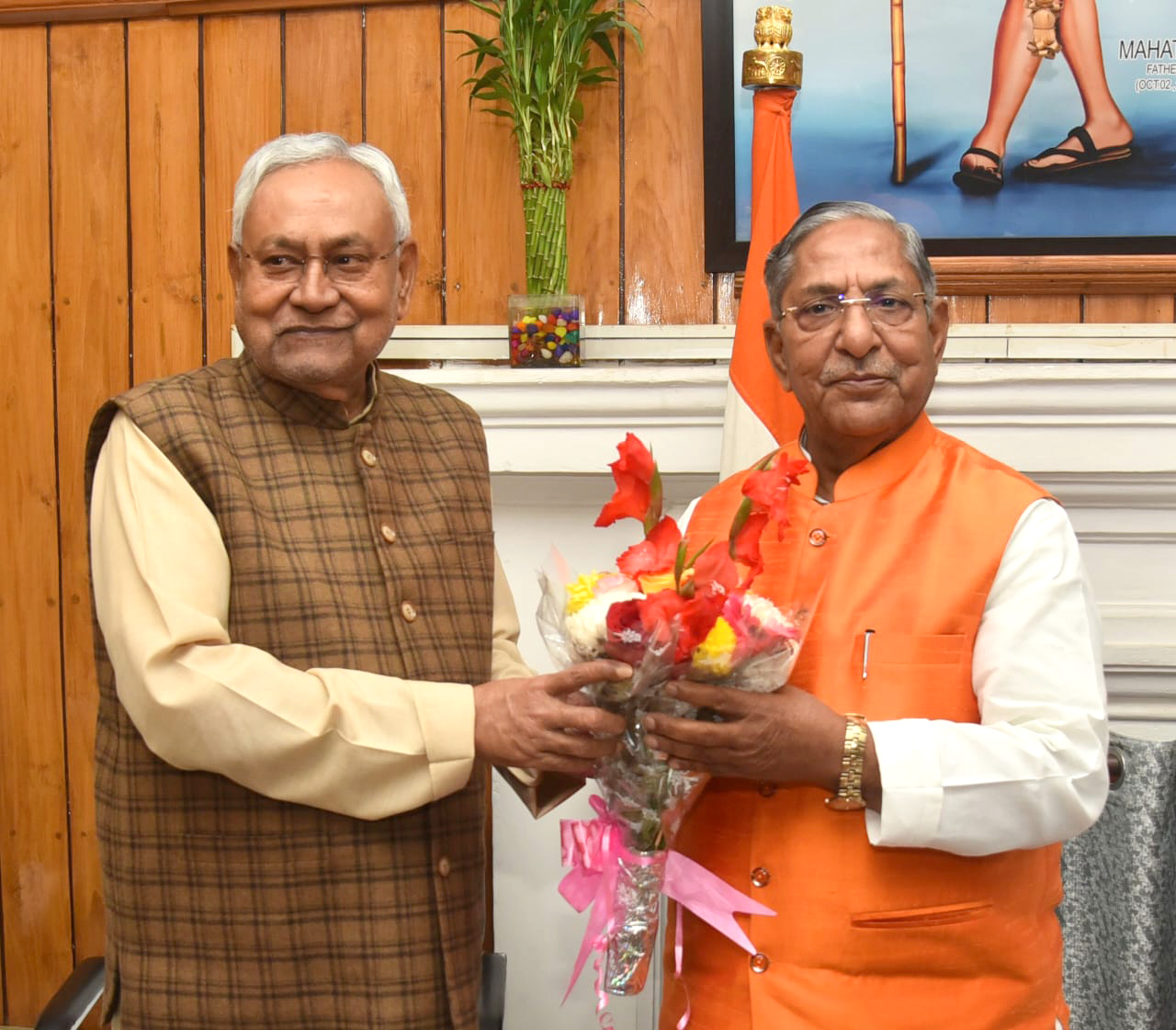 Nand Kishor Yadav and CM Nitish Kumar