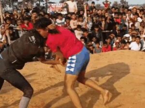 women wrestling in Bhagalpur