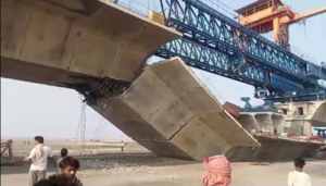 Segment of Country’s Longest Under Construction Bridge Collapses in Supaul, Resulting in One Fatality, Nine Injured