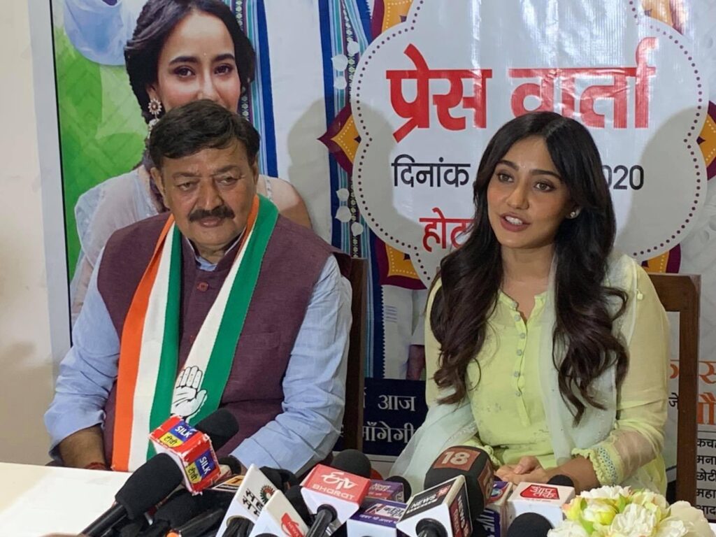 Neha Sharma Takes to the Streets in Bhagalpur, Campaigns for Father's Lok Sabha Bid