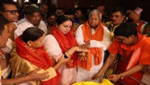 RJD Supremo Lalu Prasad's Daughter Begins Preparations for Lok Sabha Elections with Temple Visit