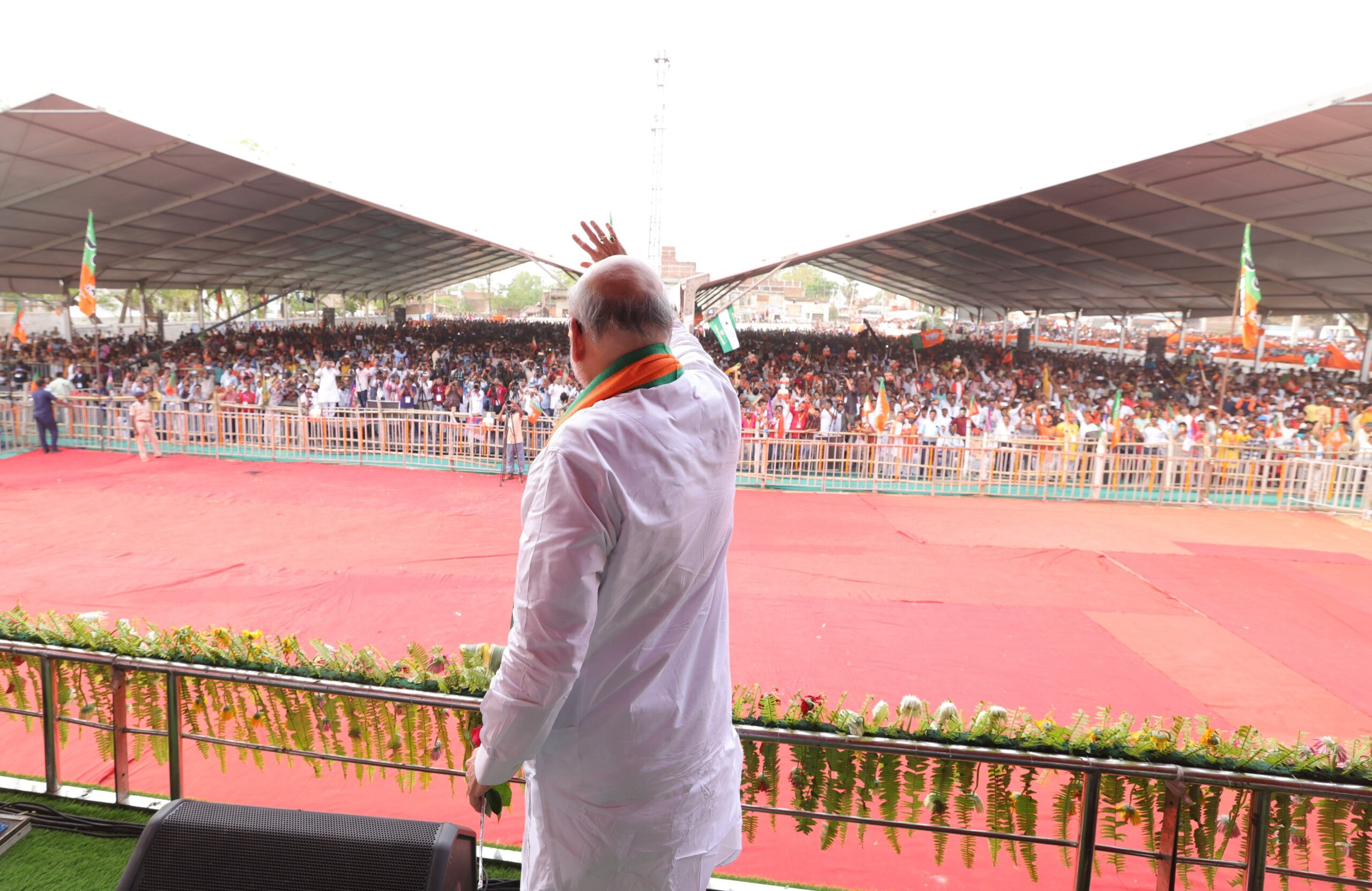 Amit Shah addresses rally in Gaya.