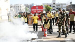 St Karen school student fire drill SSB Patna