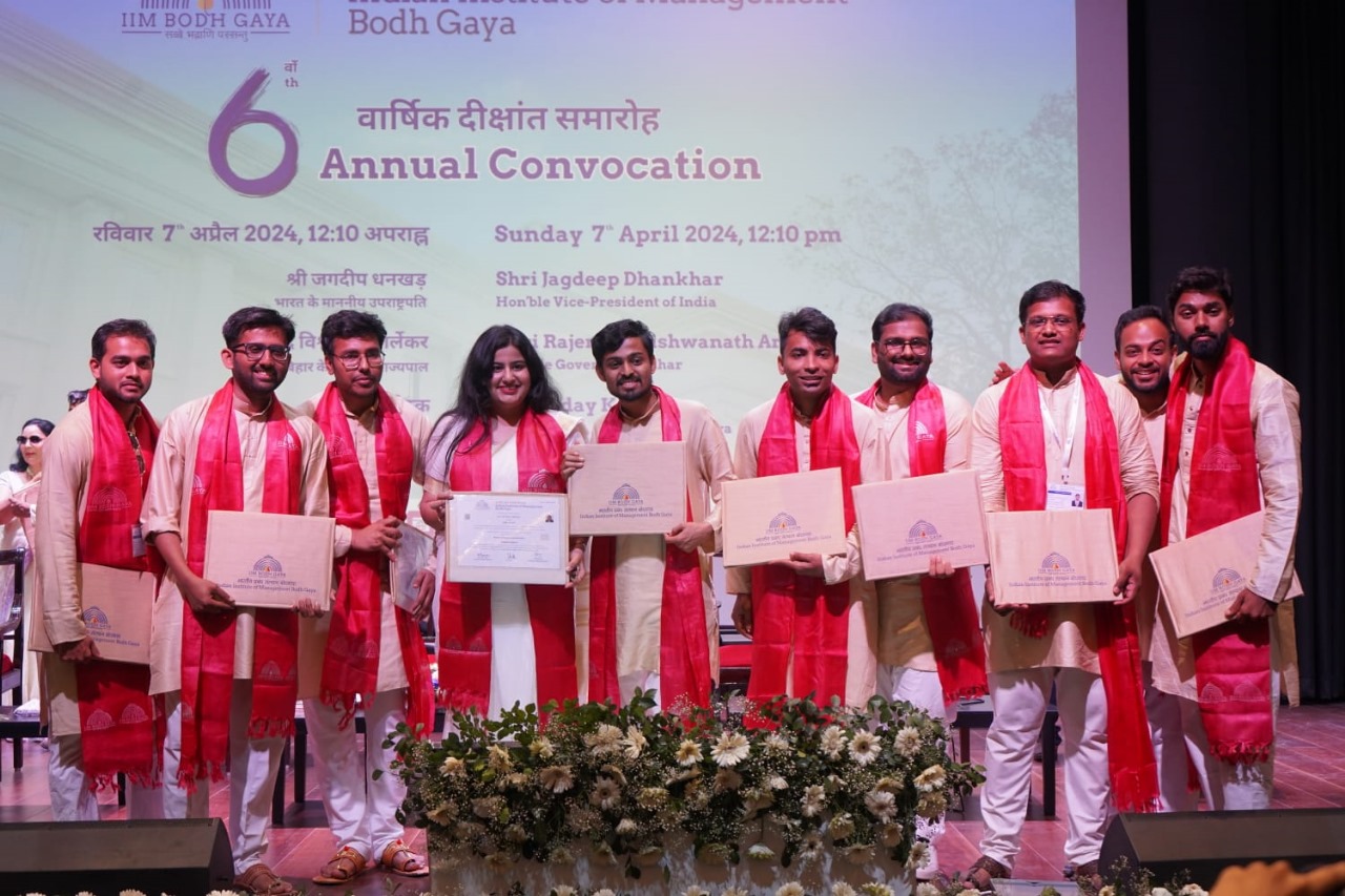 IIM Bodh Gaya's 6th Annual Convocation Sees 245 MBA Graduates Celebrate Achievement