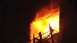 Massive Fire Erupts in Patna Apartment, Prompting Large-Scale Evacuation