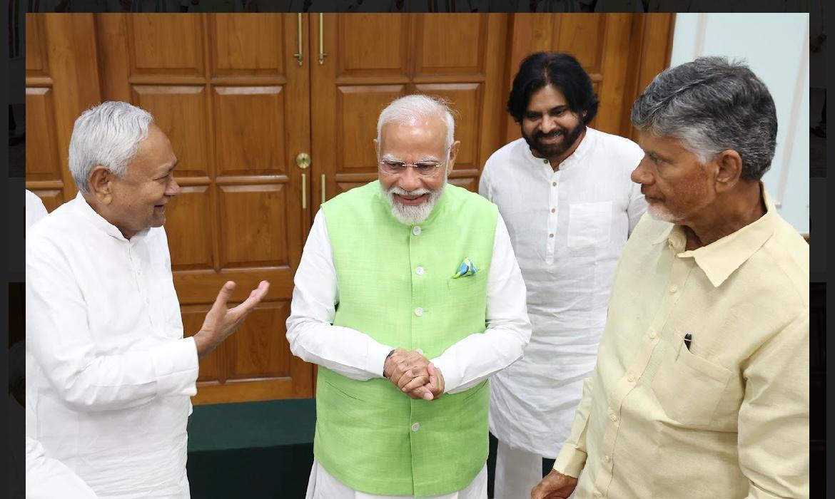 Nitish Kumar Backs Modi for Third Term Amid Speculation Over Alliance Stability
