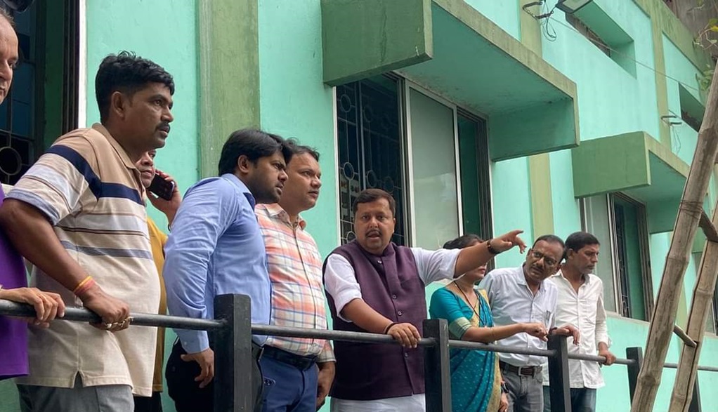 minister nitin navin inspects drains in Patna