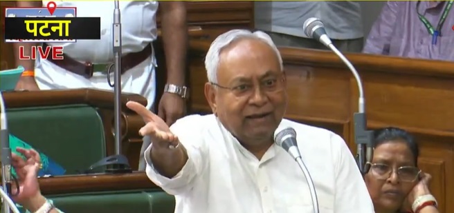 Nitish Kumar on woman RJD MLA