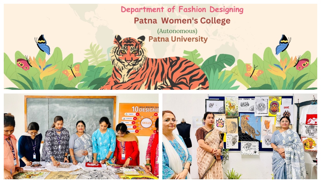 Patna Women's College Marks International Tiger Day with Creative Awareness Campaign