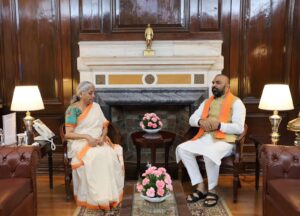 Bihar Deputy Chief Minister Meets Nirmala Sitharaman to Discuss State Development