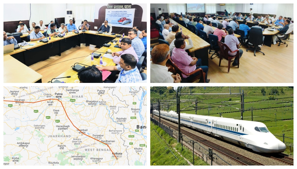 Varanasi-Patna-Howrah High-Speed Rail Project Gains Momentum with Review Meet in Patna