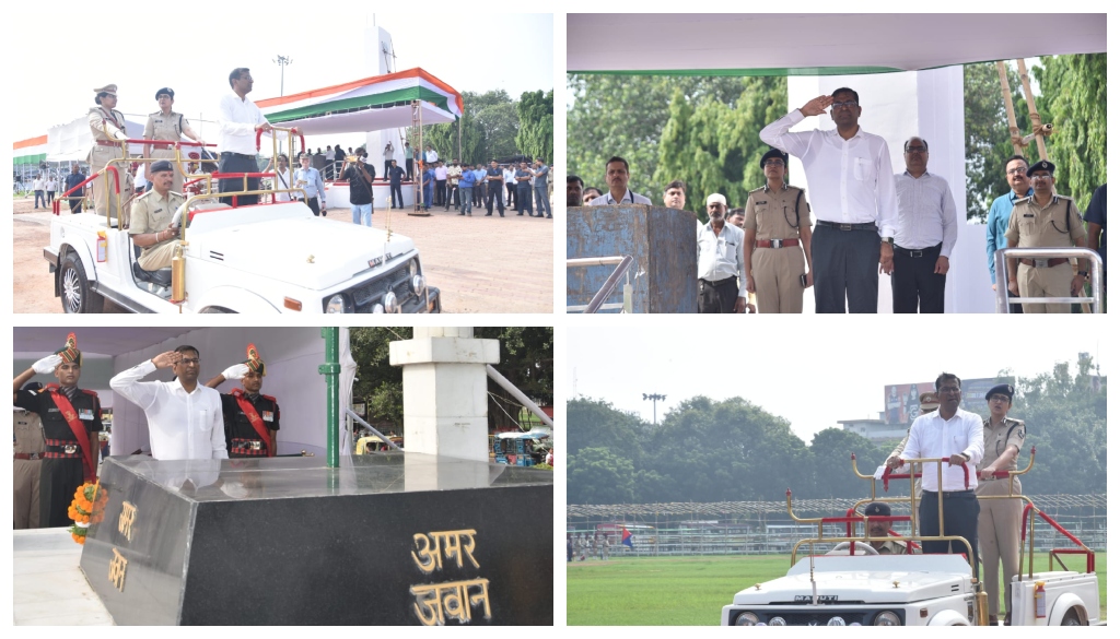 Independence Day Preparations: Divisional Commissioner Reviews Final Parade Rehearsal at Patna’s Gandhi Maidan