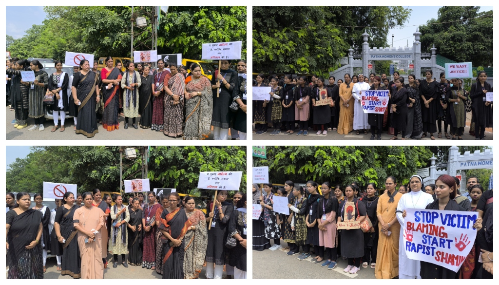 Silent Demonstration at Patna Women’s College Condemns Kolkata Rape Incident