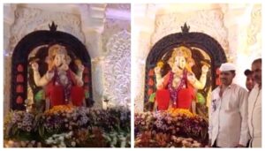 Grand Ganesh Chaturthi Celebration in Patna Features 6-Foot Idol with Gold and Diamond Crown