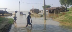 Ganga river flood Munger water rise