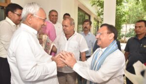 Nitish Kumar and Nadda