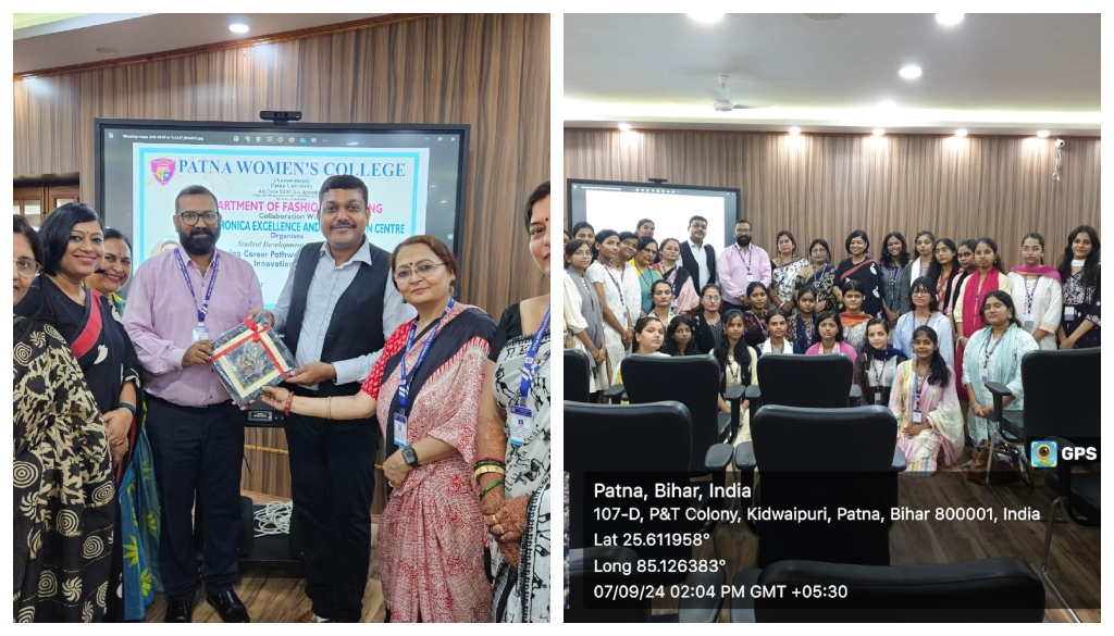 NIFT Patna Professor Delivers Lecture on Innovation and Careers in Fashion at Patna Women’s College