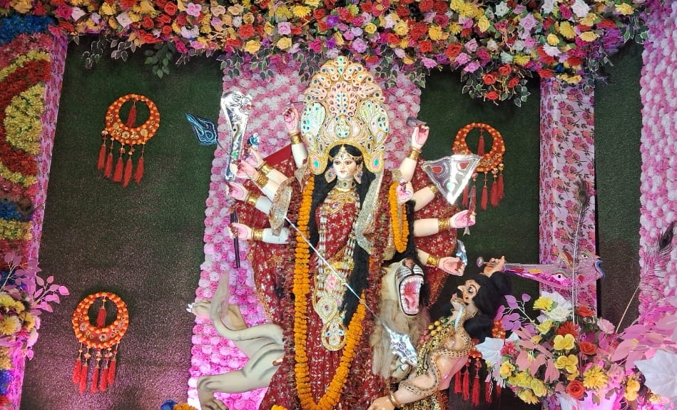 Durga mata in Muzaffarpur