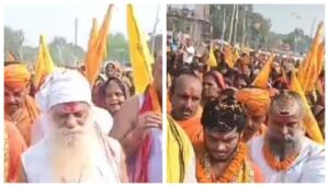 First Parikrama in Simaria Kalpvas Mela Draws Thousands of Devotees in Begusarai