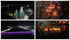 Thousands of Lamps Illuminate Vishnupad Mandir in Gaya for Pitru Diwali Celebration