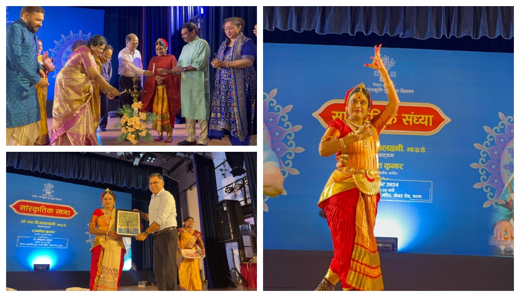 Dr. N. Vijayalakshmi Shines in Cultural Evening Featuring Bharatanatyam and Classical Music in Patna