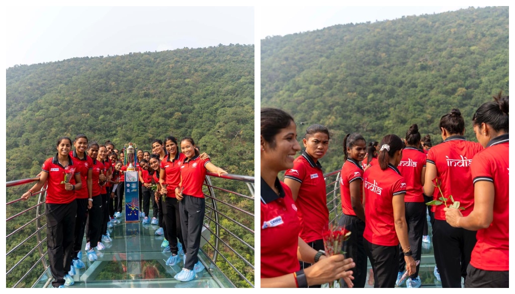 Indian Women’s Hockey Team Tours Rajgir’s Glass Bridge Ahead of Asian Champions Trophy