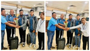 Jharkhand U-19 Cricket Team Welcomed at Patna Airport