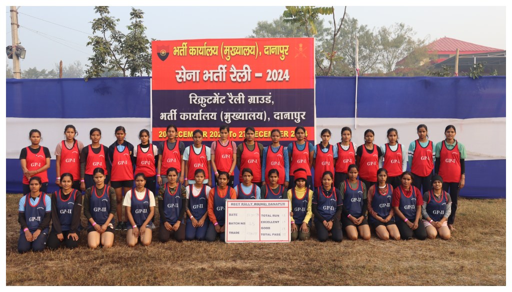 Agniveer Recruitment Rally for Female Candidates Commences in Danapur, Bihar