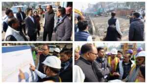 District Magistrate Inspects Development Works, Reviews Progress of Metro and Double-Decker Flyover Projects