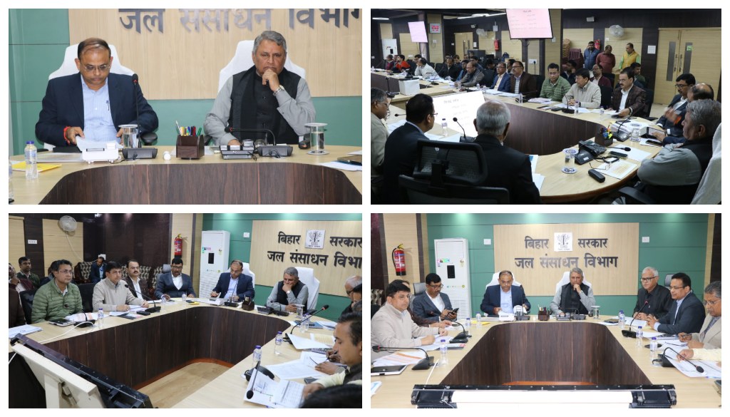 Minister Reviews Flood Protection and Irrigation Schemes at Irrigation Bhawan