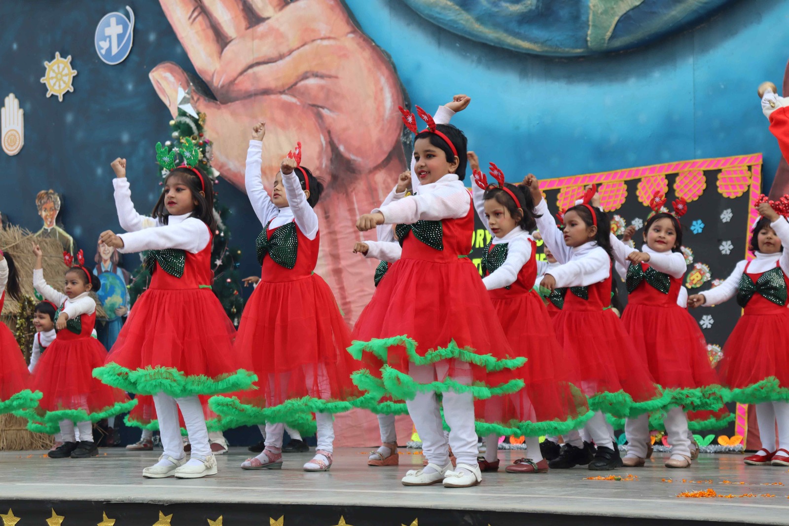 St. Michael's Primary Section Celebrates Christmas with Grandparents in Festive Spirit