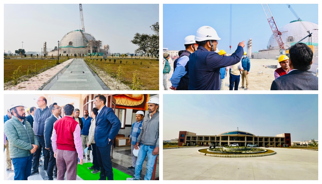 Building Construction Department Secretary Kumar Ravi Inspects Vaishali's Buddha Samyak Darshan Stupa