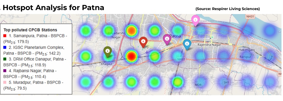 pollution hotspot in Patna